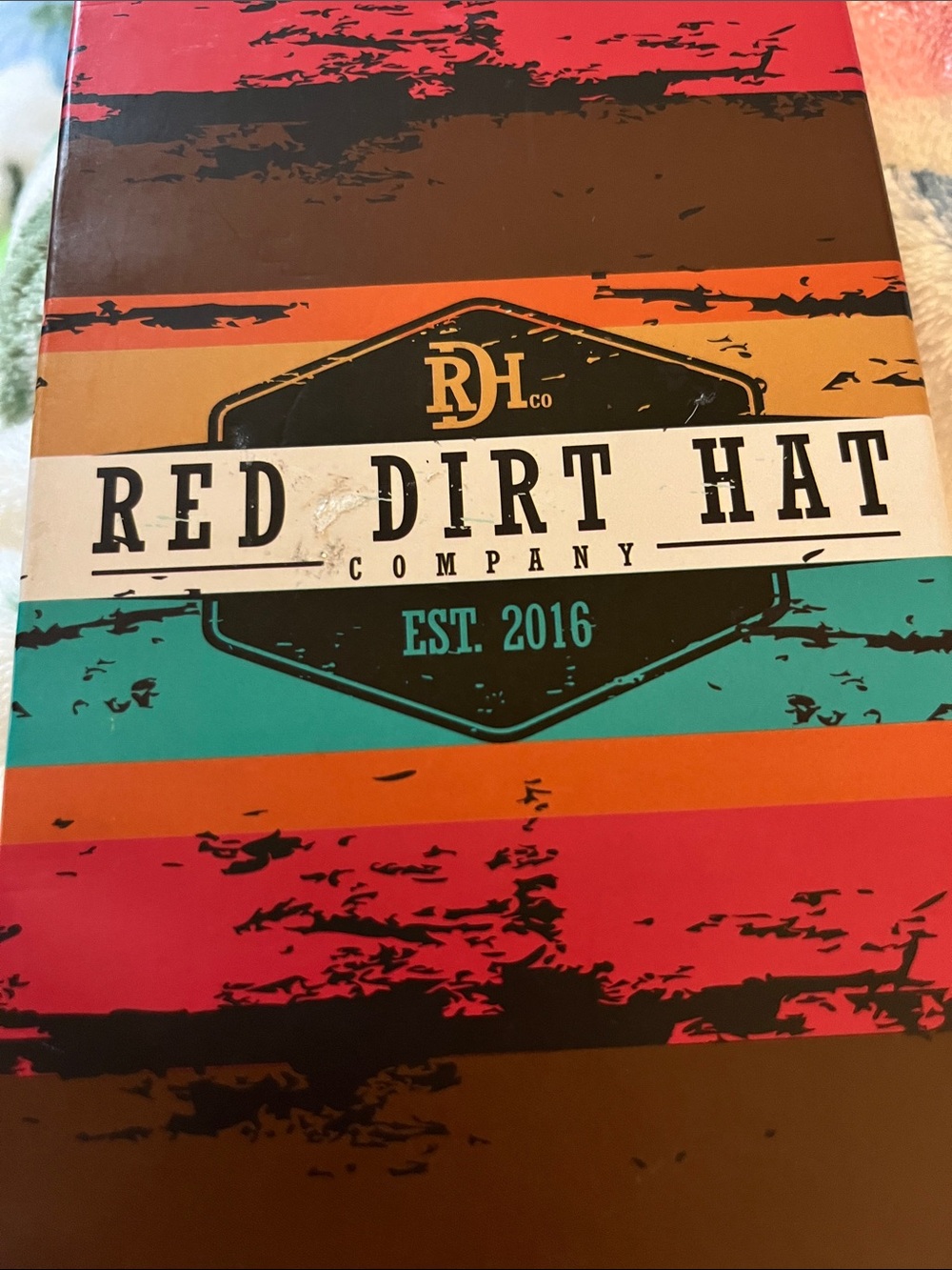 Red Dirt Hat Co. Rodeo Genuine Leather Wallet - Multi Tribal Pattern